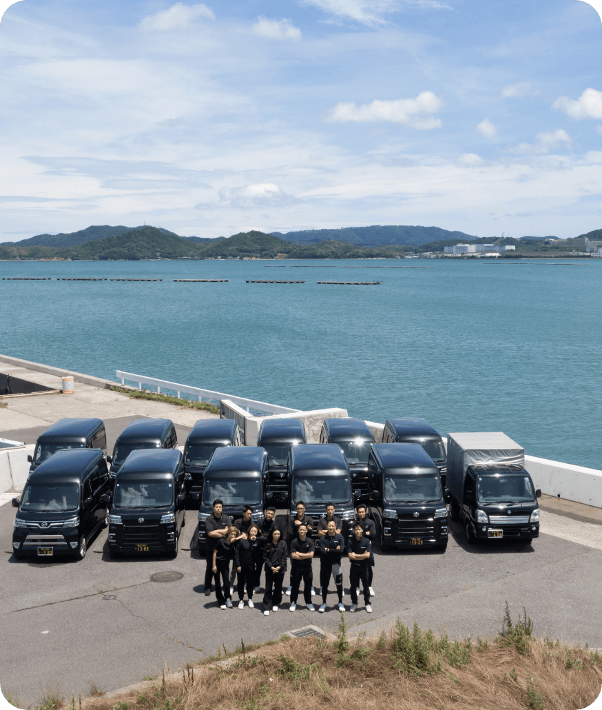 ８台のトラック